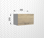 Лофт Дуб майский ПГ 600