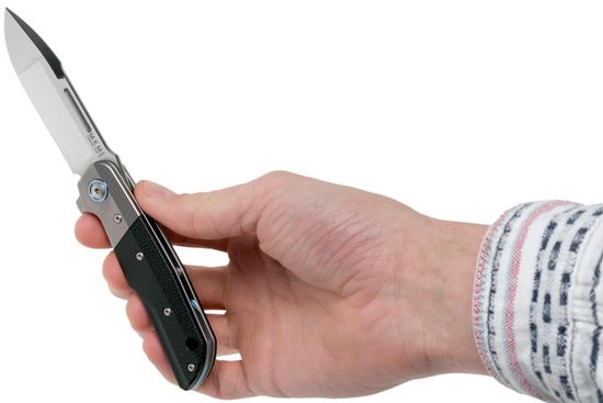 Складной нож MKM "CLAP" MKM/LS01 GT BK c клинком из стали Böhler M390 Microclean®, рукоять G10 / титан