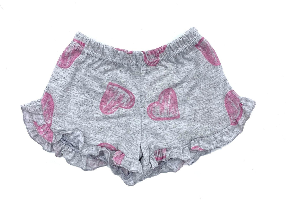 Шорты д/дев Сердечки р.116 (ваш трикотаж) Д-0018