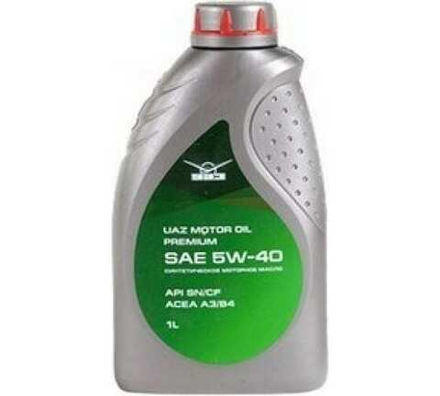 МАСЛО МОТОРНОЕ UAZ ЛУКОЙЛ PREMIUM SN/CF 5W40 СИНТ.1Л УПАКОВКА УАЗ