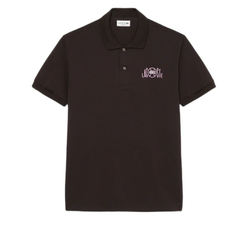 Теннисное поло Lacoste Classic Fit Graphic Branding - buffalo