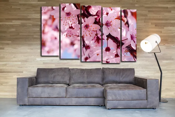 Модульная картина "Цветы вишни"