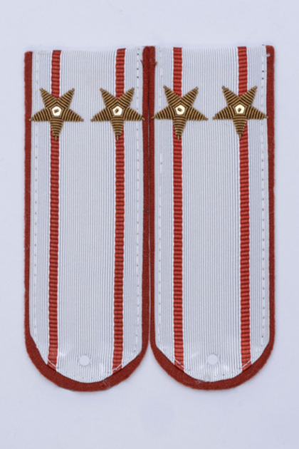 Погоны МЧС Подполковник на белую рубашку, вышитые