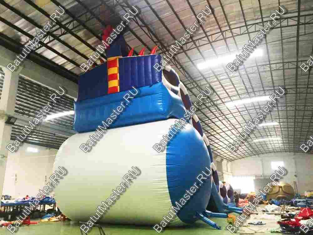 Коммерческий надувной батут-горка "Дракон" 16*8*11 м