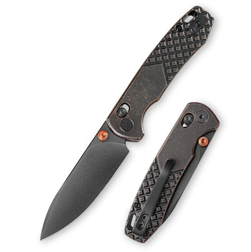 Складной туристический нож TRIVISA Dragonfly-Cu клинок 14C28N рукоять медь (черный-черный)