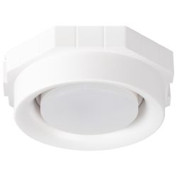 Светильник встраиваемый декоративный ЭРА KL117 WH под лампу GX53 белый