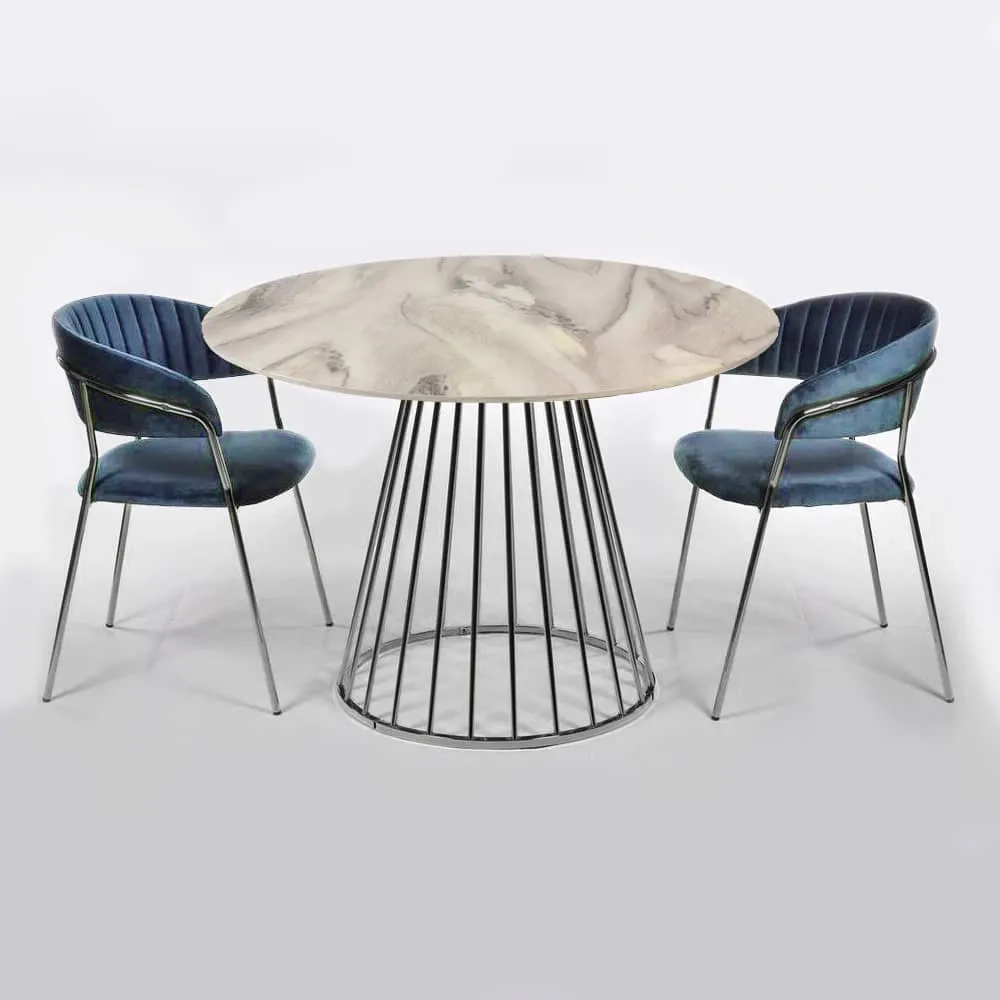 Стол Liverpool 100см, хромированные ножки