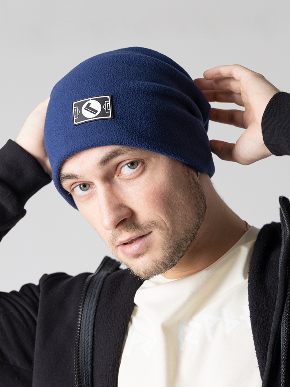 Снуд флисовый темно синий Город Горький