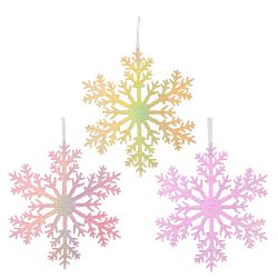 GAEM Украшение новогоднее "Снежинка", L21 W0,1 H21 см, 3в.