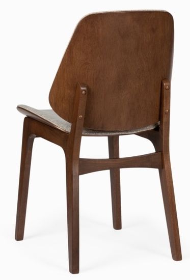 Стул Erza деревянный, сиденье серая ткань