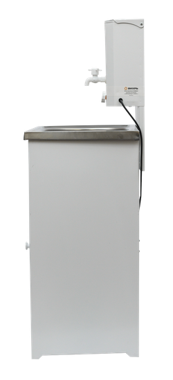 Умывальник дачный "Комфорт" ВИХРЬ с подогревом, нержавейка, белый