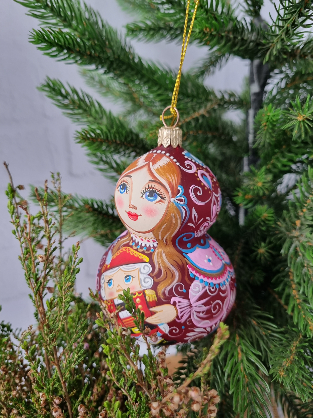 Матрёшка стеклянная Мария