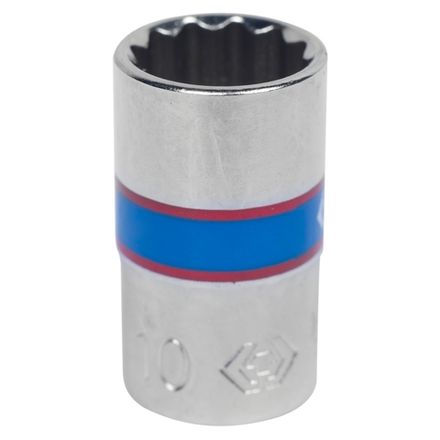 Цена на KING TONY (233010M) Головка торцевая стандартная двенадцатигранная 1/4", 10 мм