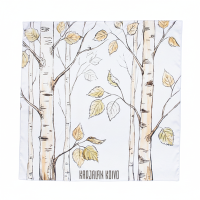 Шейный платок «Karjalan koivo», 70×70 см