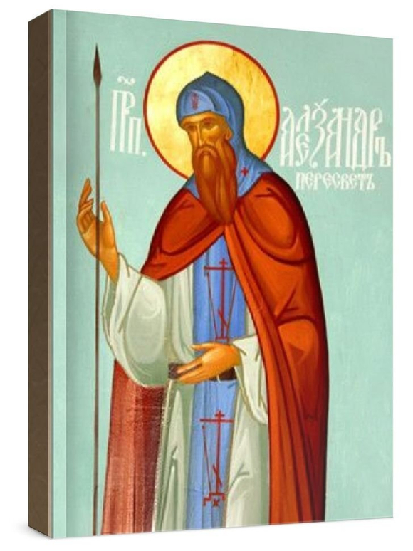 Александр Пересвет (рукописная икона)