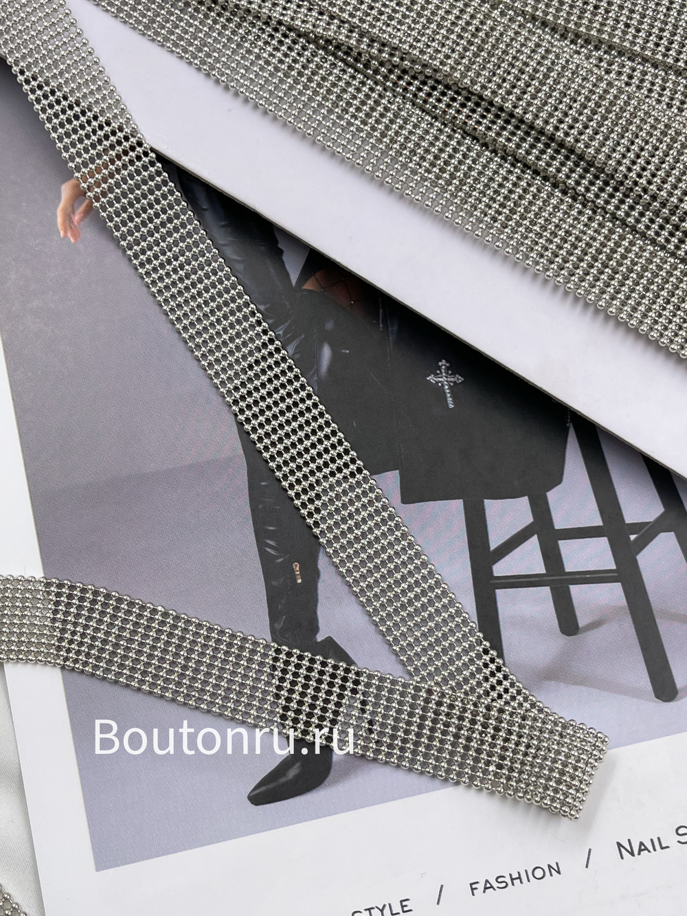 Тесьма Мониль 10 рядов