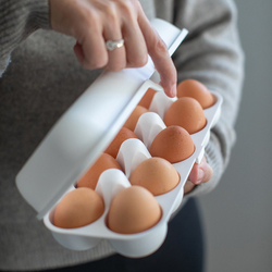 Коробка для яиц Koziol Eggs to Go Organic белая
