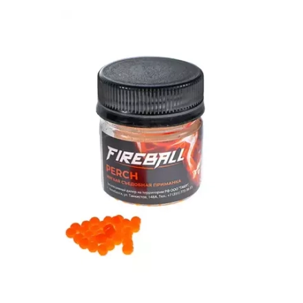 Приманка съедобная Takedo Fireball Perch цвет красн. креветка 4мм 70шт.