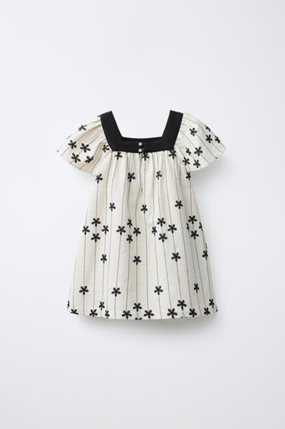 ZARA ПЛАТЬЕ С ЦВЕТОЧНОЙ ВЫШИВКОЙ, СВЕТЛО-БЕЖЕВЫЙ