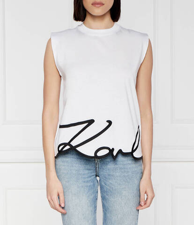 Топ Karl Lagerfeld - белый(231W1717)