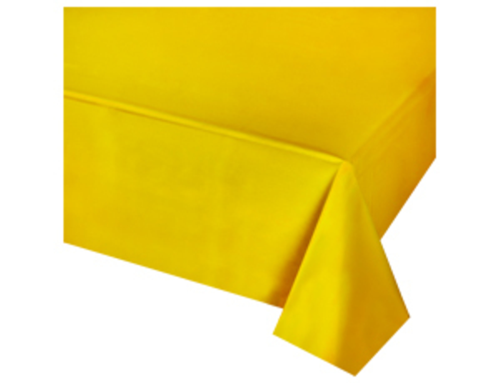 Скатерть п/э желтая 1,4х2,75м/G