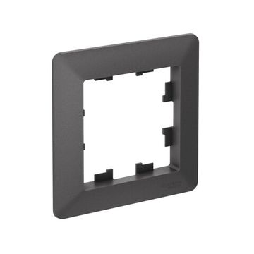 ATLASDESIGN AIR 1-постовая РАМКА, БАЗАЛЬТ/дымчатый черный