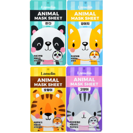 Маска тканевая для лица Lamelin Animal Mask Sheet 25g