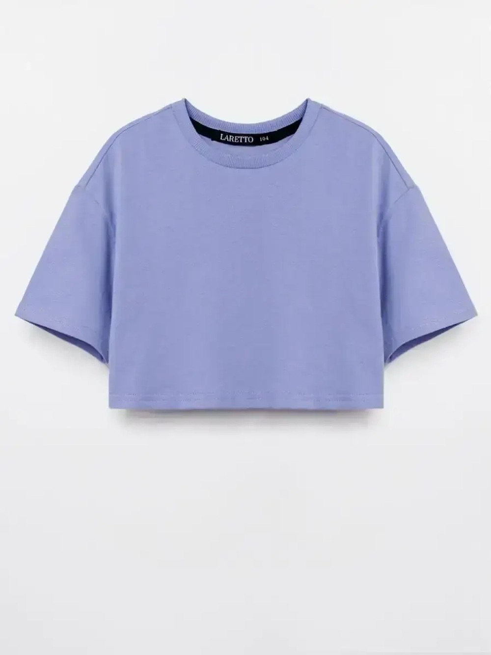 Футболка детская укороченная базовая