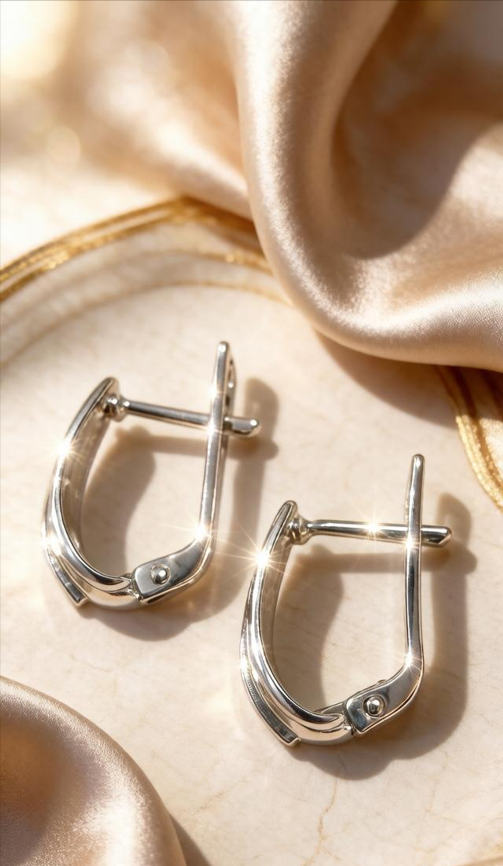 Ювелирные серьги из серебра 925 пробы