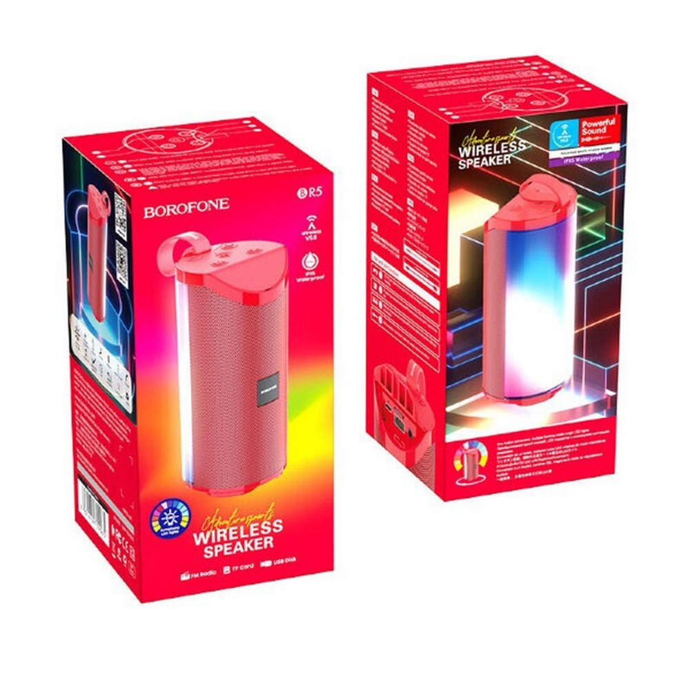Колонка - Bluetooth BOROFONE BR5 (красный)