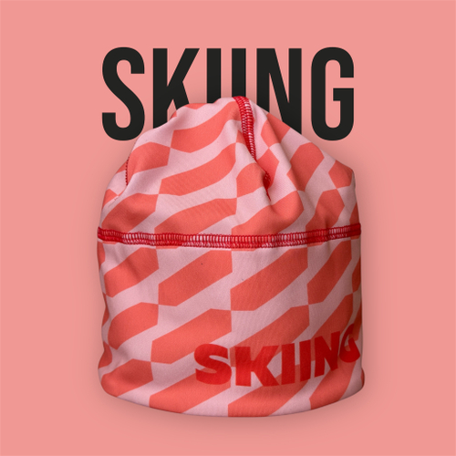 Шапка Skiing (красная новая)