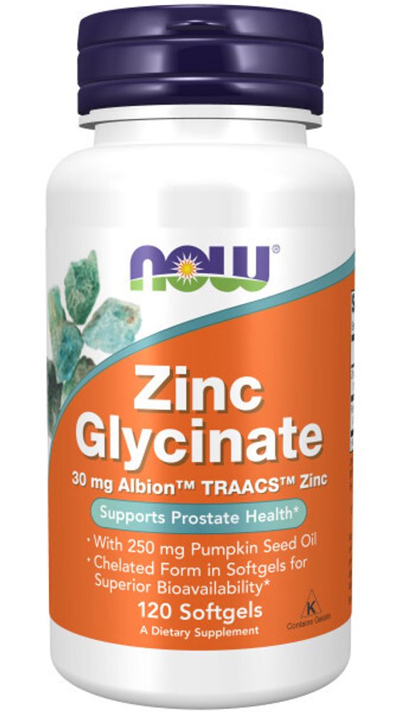 Zinc Glycinate 30 mg 120 softgels