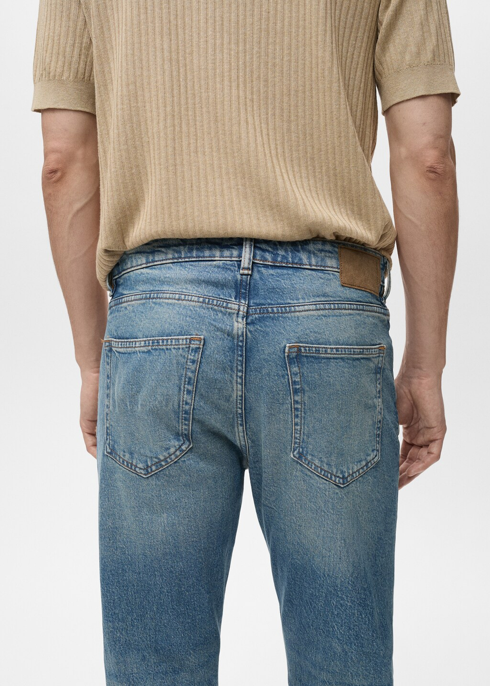 Джинсы Ben tapered fit с эффектом деграде