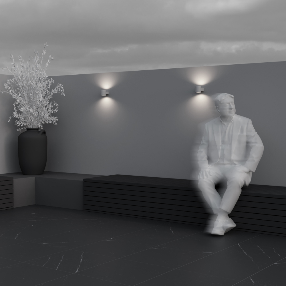 Уличный настенный светодиодный светильник Maytoni Orbit O490WL-L6W3K