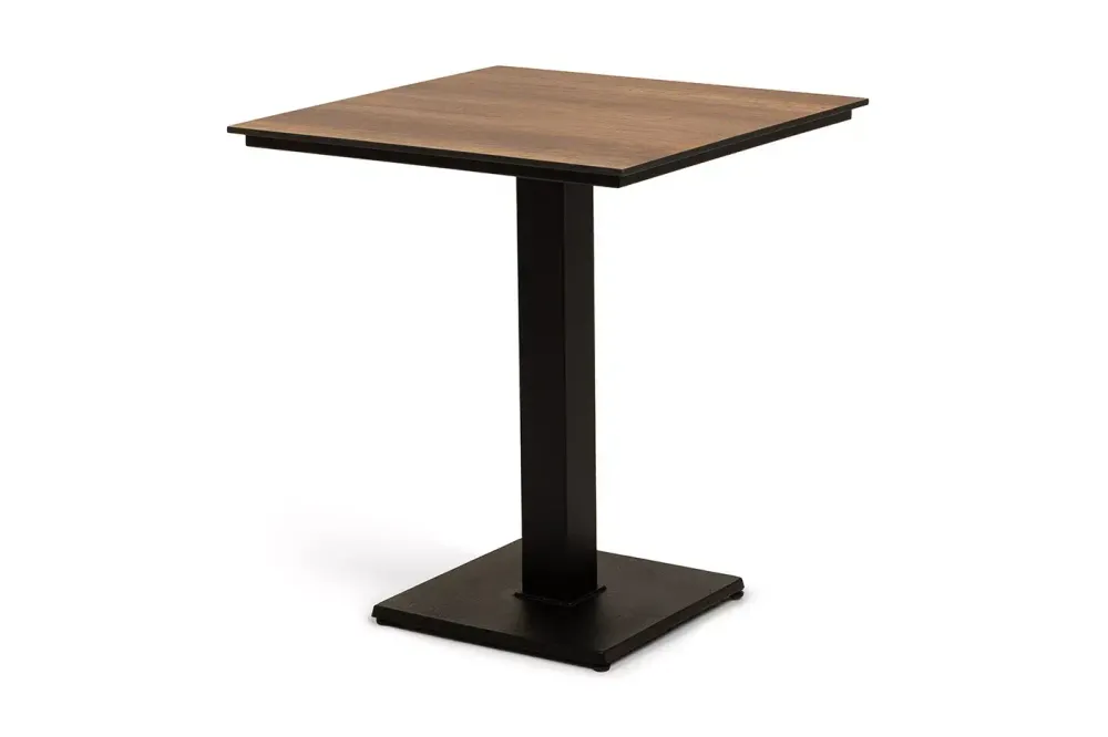 "Каффе" стол из HPL квадратный 65х65см, цвет "дуб"
