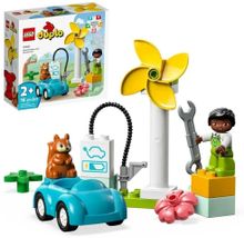 Конструктор LEGO DUPLO 10985 Ветряная турбина и электромобиль