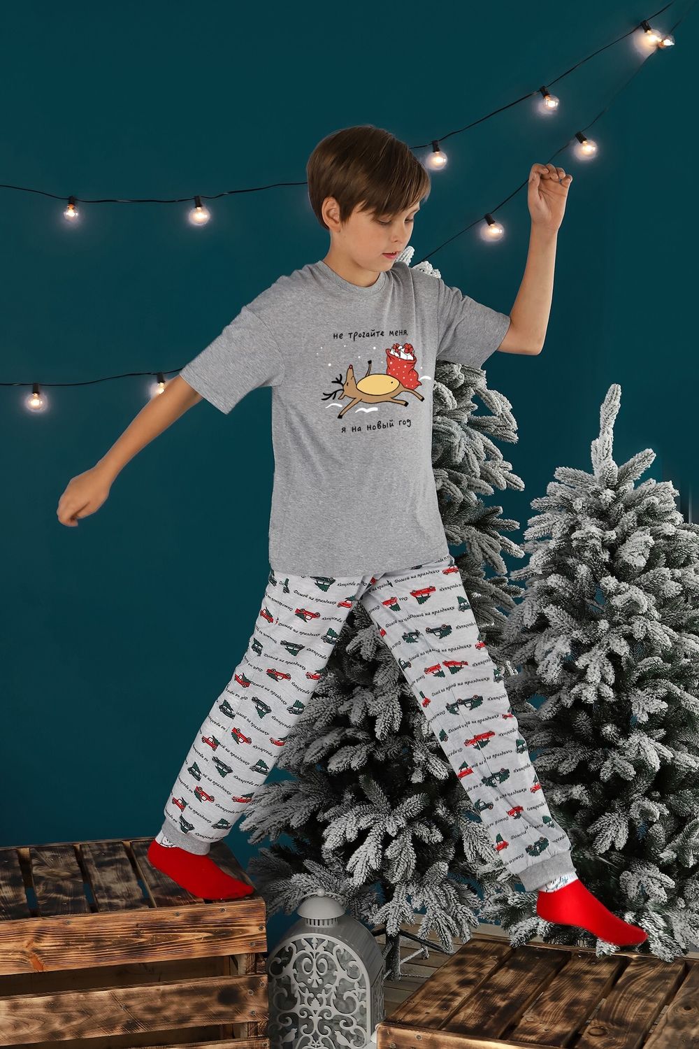 Костюм для мальчика Каникулы-2.2 Виотекс СЕРЫЙ МЕЛАНЖ