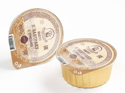 Паштет "К завтраку с грибами" 125г. Белорусская традиция