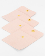 Универсальный мешочек плоский с кнопкой 80×80 мм искусственная замша