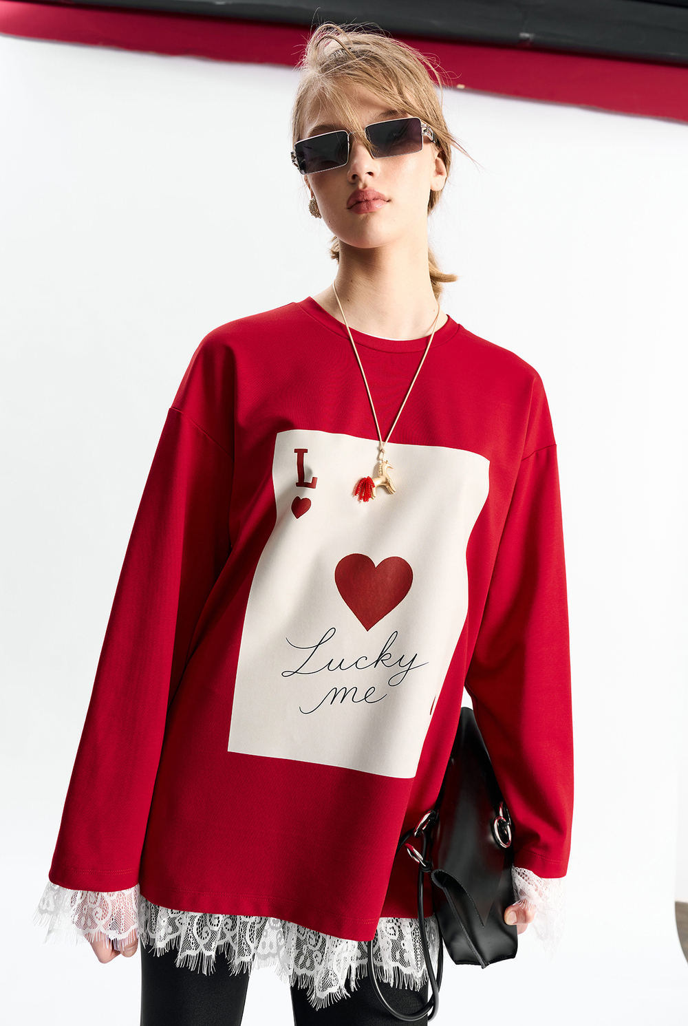 Лонглисв женский 1279 скарлетт / принт