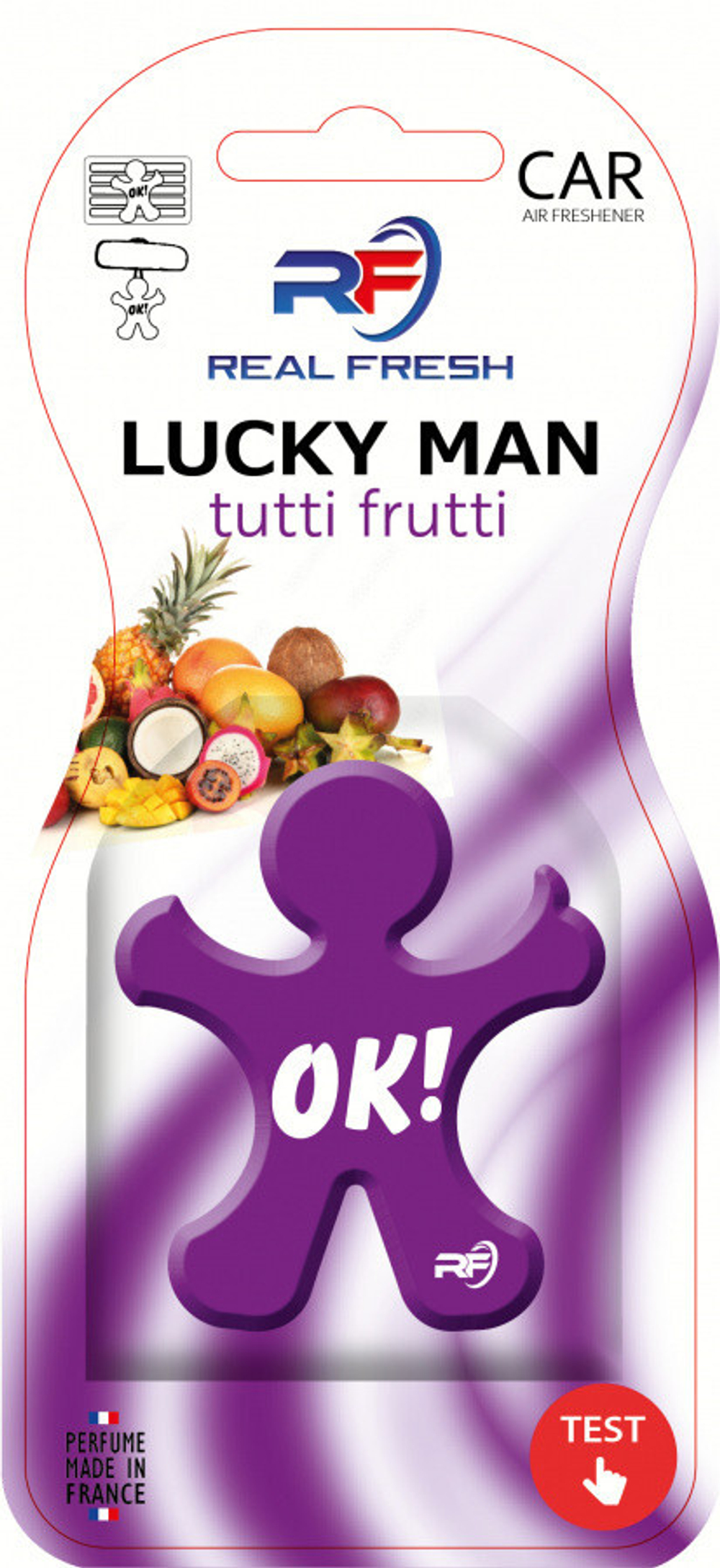 АРОМАТИЗАТОР REAL FRESH LUCKY MAN TUTTI FRUTTI