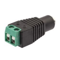 Разъем ЭРА гнездо DC питания 2. 1х5. 5 с клеммной колодкой упаковка блистер 50 шт.