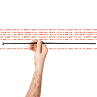 Стяжки морозостойкие Арктик 8х500 черные - 100 шт/уп | Хомуты кабельные морозостойкие