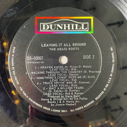 Винтажная виниловая пластинка LP The Grass Roots Leaving It All Behind (USA 1969)