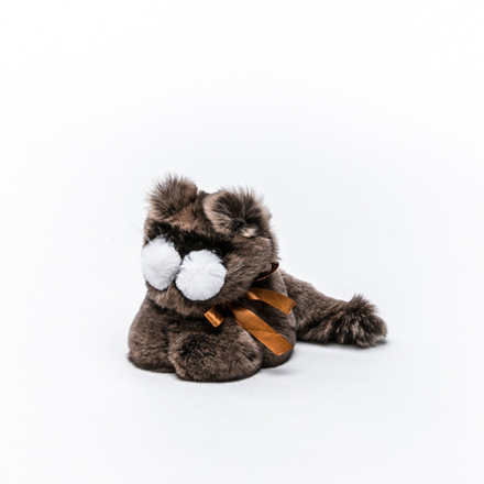 Котёнок Шустрик маленький (коричневый)