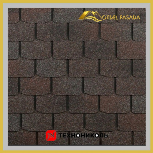 Гибкая черепица ТехноНиколь SHINGLAS МОДЕРН Шельф 3 м2/уп (Однослойная)