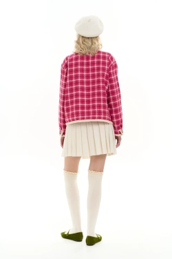 Жакет-бомбер розовый