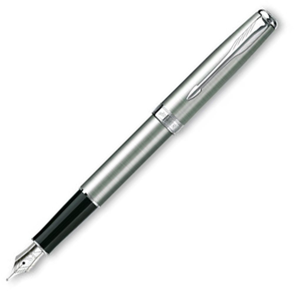Перьевая ручка Parker Sonnet, цвет - стальной, перо - нержавеющая сталь