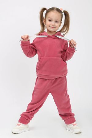 Детский костюм с брюками флисовый с капюшоном арт. КС-ФК