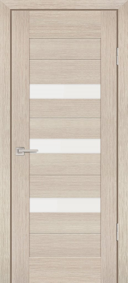 Дверь PS-09 / Цвет Капучино Мелинга / белый сатинат / Двери PROFILO PORTE